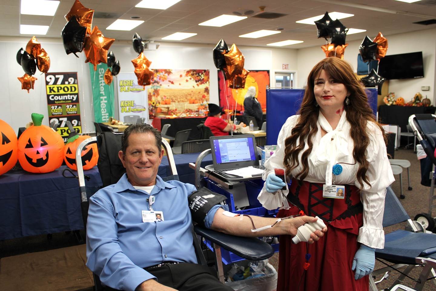Halloween-themed community blood drive