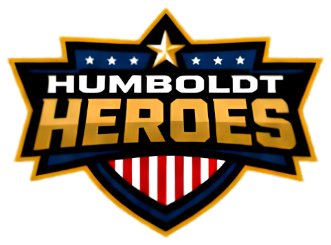 Humboldt Heroes logo: a gold star above a navy shield reading Humboldt Heroes